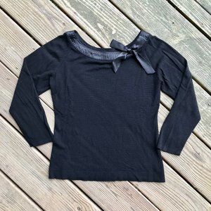 Size SMALL Black long sleeve Blouse